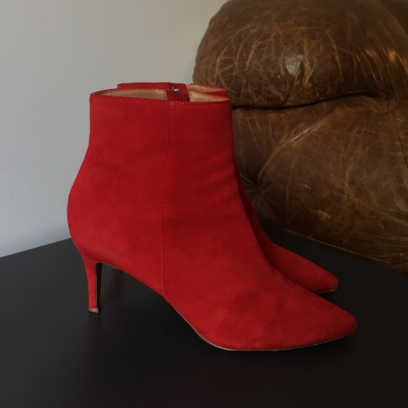 halogen red boots